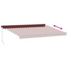 Manual Retractable Awning Burgundy 450x300 cm