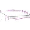Manual Retractable Awning Burgundy 450x300 cm