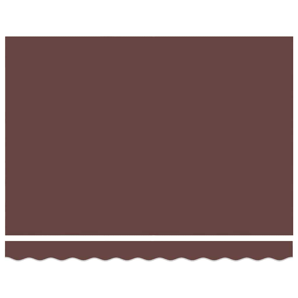 Manual Retractable Awning with LED Brown 300x250 cm