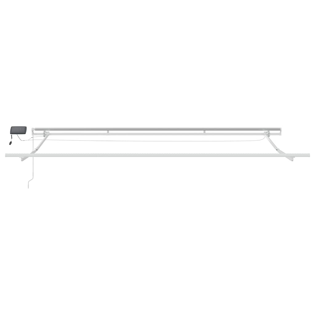 Retractable Awning Brown 400 x 300 cm Fabric and Aluminium