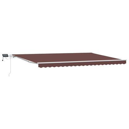Retractable Awning | Brown | Powder-coated aluminium | 500x300 cm