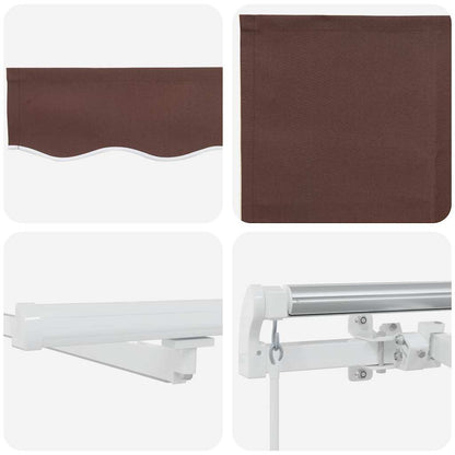Retractable Awning | Brown, White