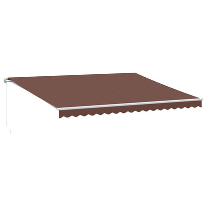 Retractable Awning | Brown | Powder-coated aluminium | 450 x 350 cm