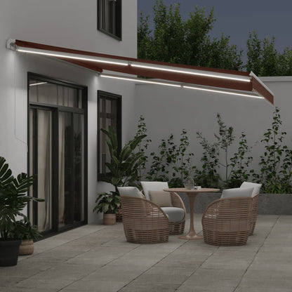 Retractable Awning | Brown | Powder-coated aluminium | 450 x 350 cm