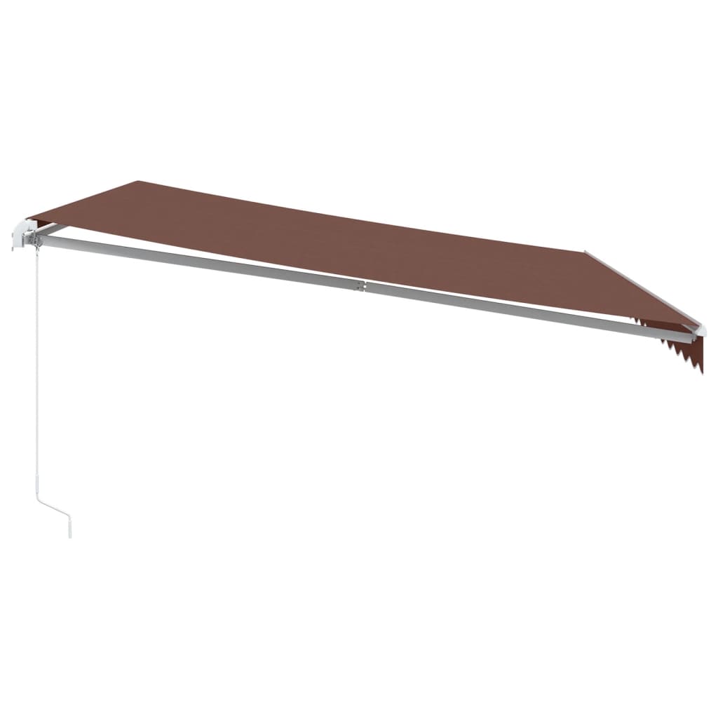 Retractable Awning | Brown | Powder-coated aluminium | 450 x 350 cm