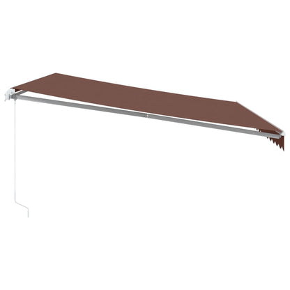 Retractable Awning | Brown | Powder-coated aluminium | 450 x 350 cm