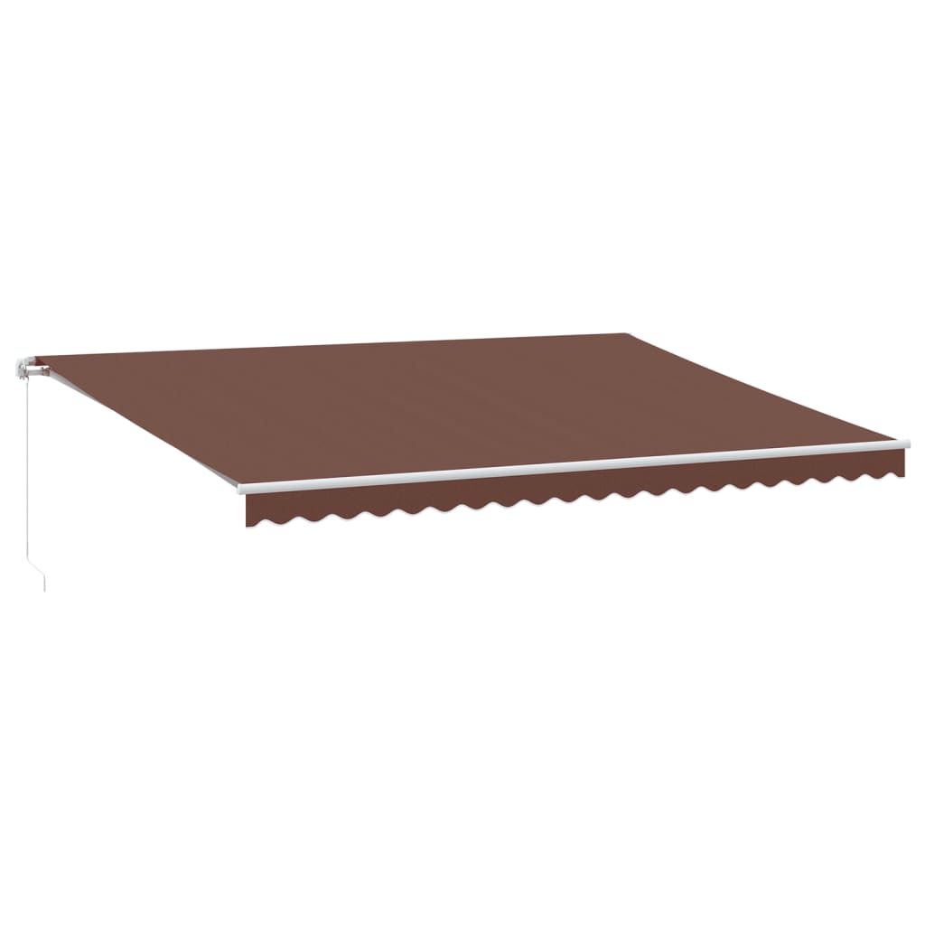Retractable Awning | Brown | Powder-coated aluminium | Large