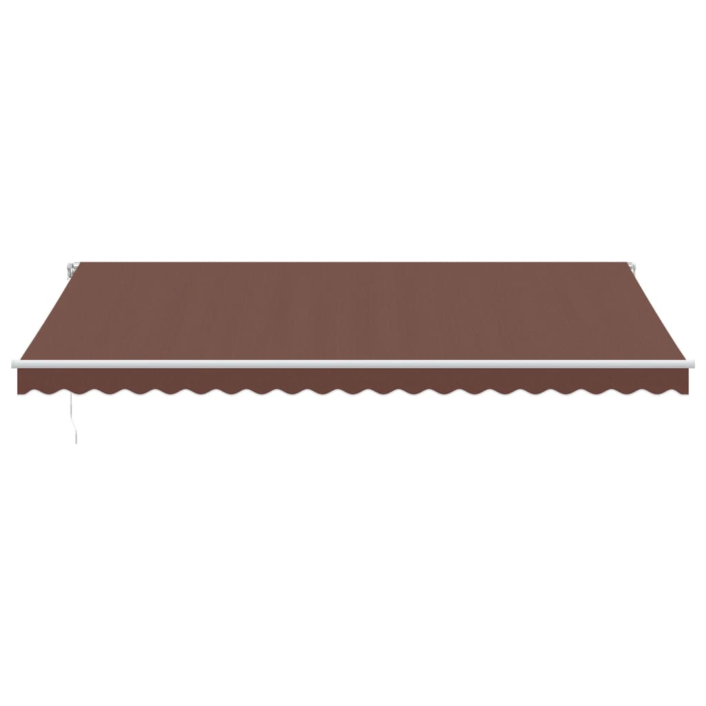 Retractable Awning | Brown | Powder-coated aluminium | Large