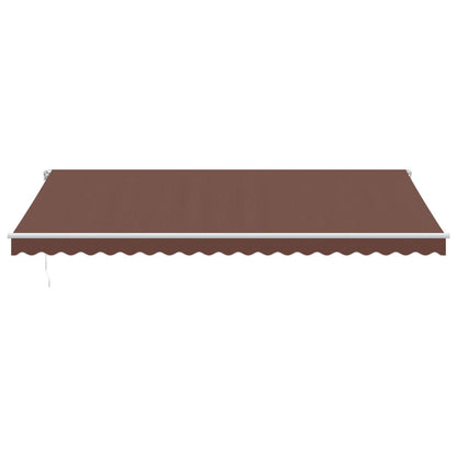 Retractable Awning | Brown | Powder-coated aluminium | Large