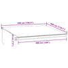 Manual Retractable Awning Brown 500x300 cm