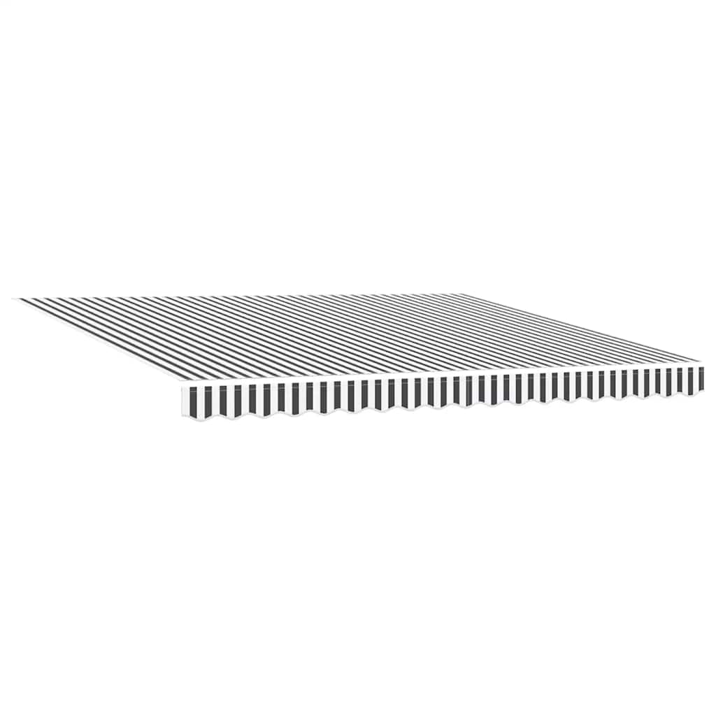 Retractable Awning Anthracite and White 400 x 300 cm