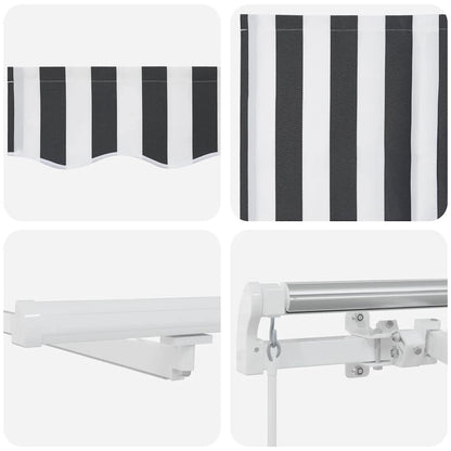Retractable Awning | Anthracite, White