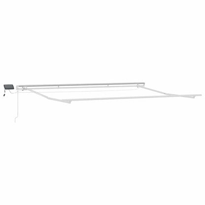Retractable Awning Anthracite and White 450 x 300 cm
