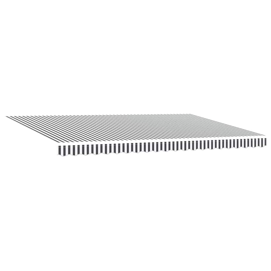 Retractable Awning Anthracite and White 500 x 300 m