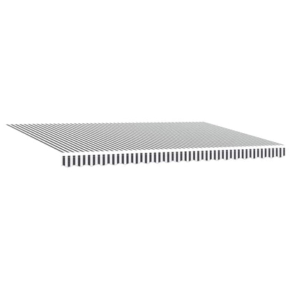 Retractable Awning Anthracite and White 500 x 300 m