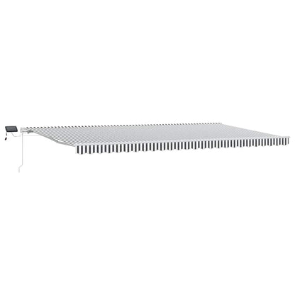 Retractable Awning | Anthracite and White