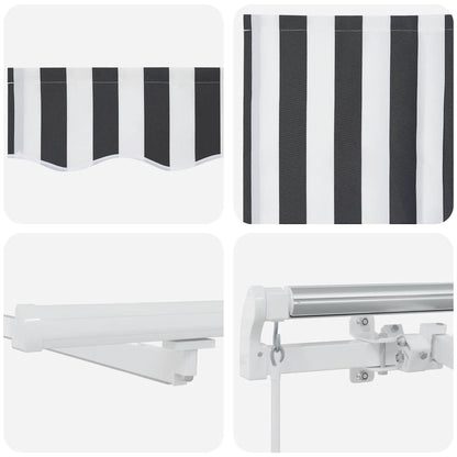 Retractable Awning | Anthracite and White
