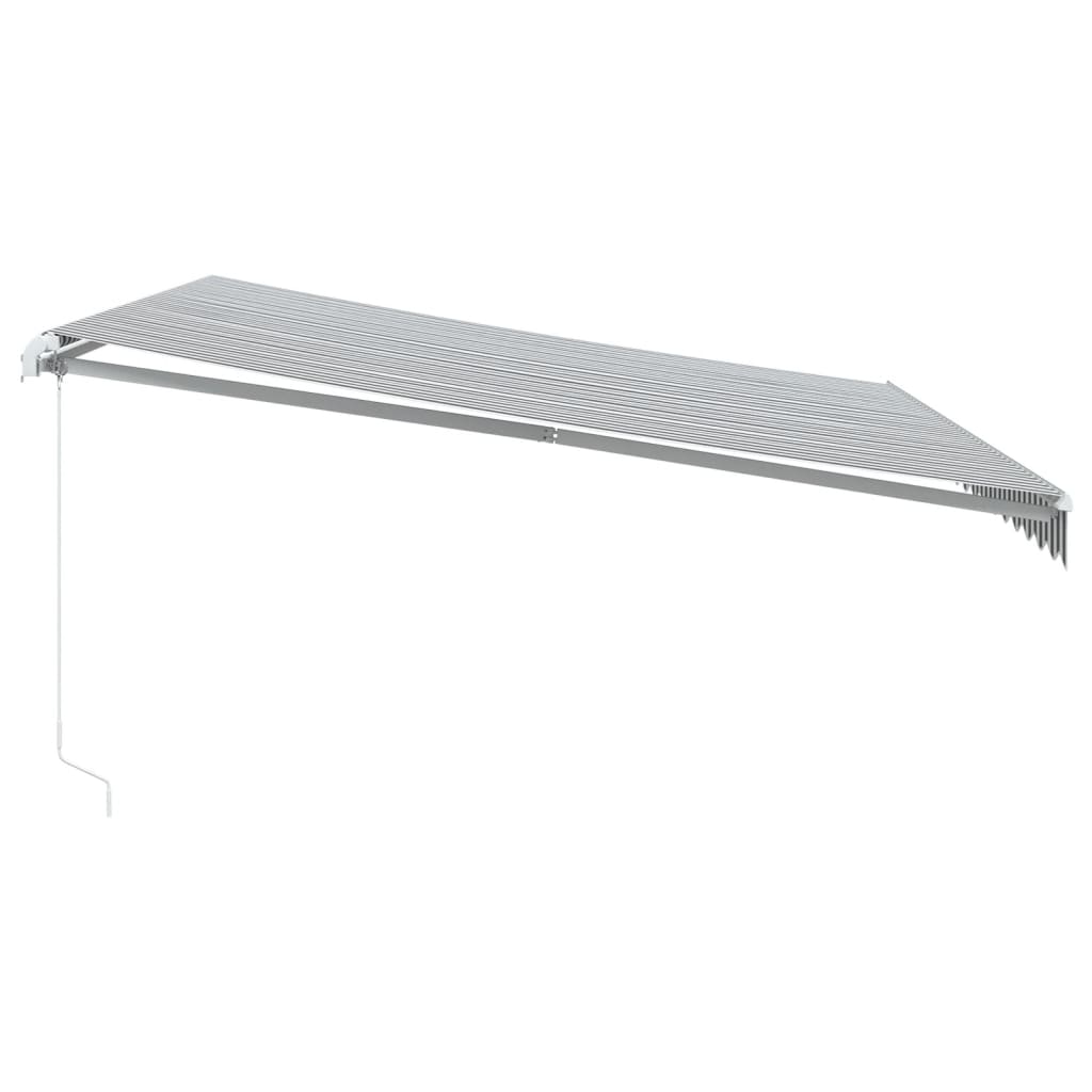 Retractable Awning | Anthracite and white