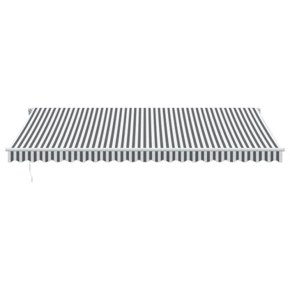Retractable Awning | Anthracite and White | Aluminium | Large