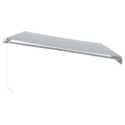 Retractable Awning | Anthracite and White | Aluminium | Large
