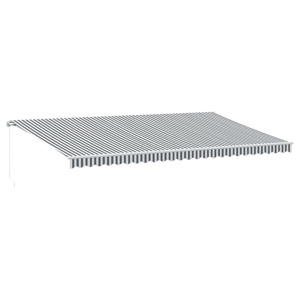 Retractable Awning | Anthracite and white