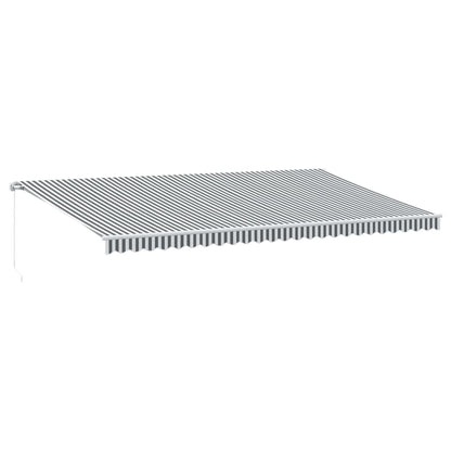 Retractable Awning | Anthracite and white