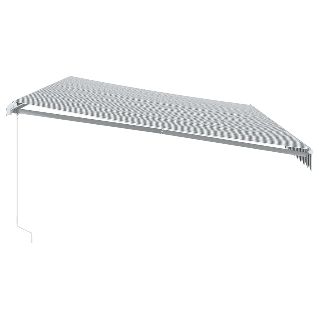 Retractable Awning | Anthracite and white