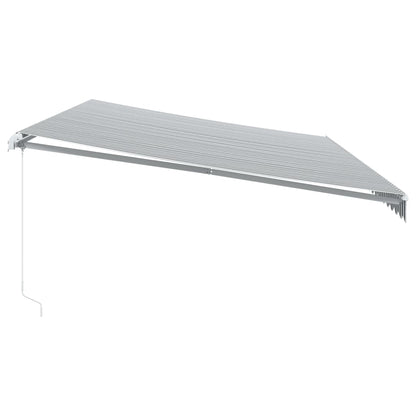 Retractable Awning | Anthracite and white