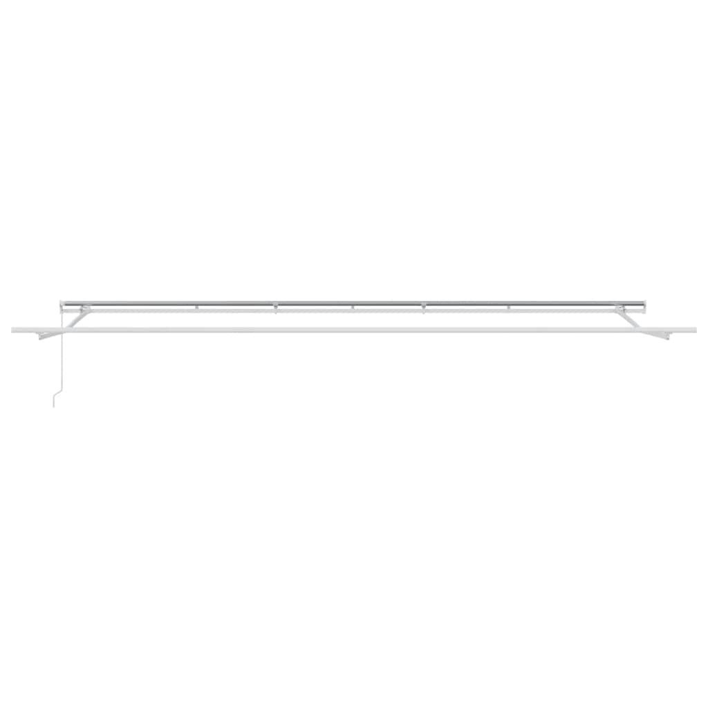 Manual Retractable Awning Anthracite&White 600x300 cm