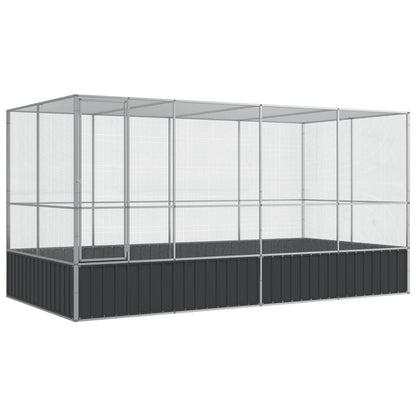 Aviary Silver Galvanized steel Large Durable Bird Aviary