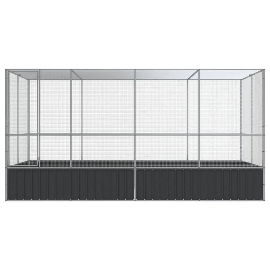 Aviary Silver Galvanized steel Large Durable Bird Aviary