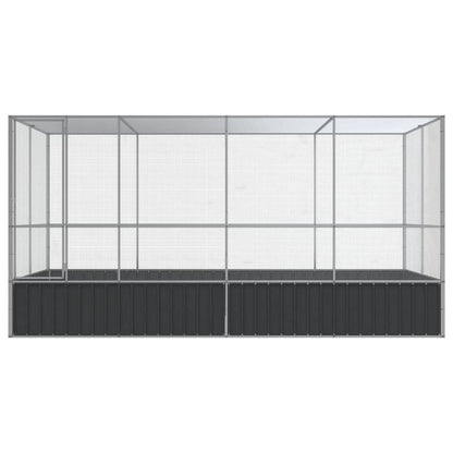 Aviary Silver Galvanized steel Large Durable Bird Aviary