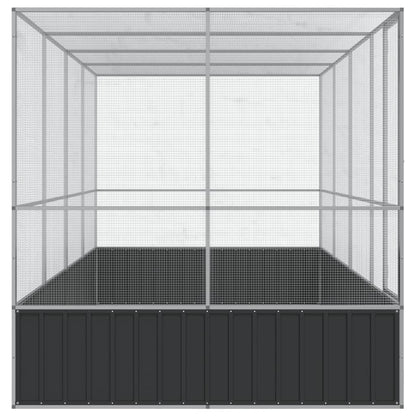 Aviary Silver Galvanized steel Large Durable Bird Aviary