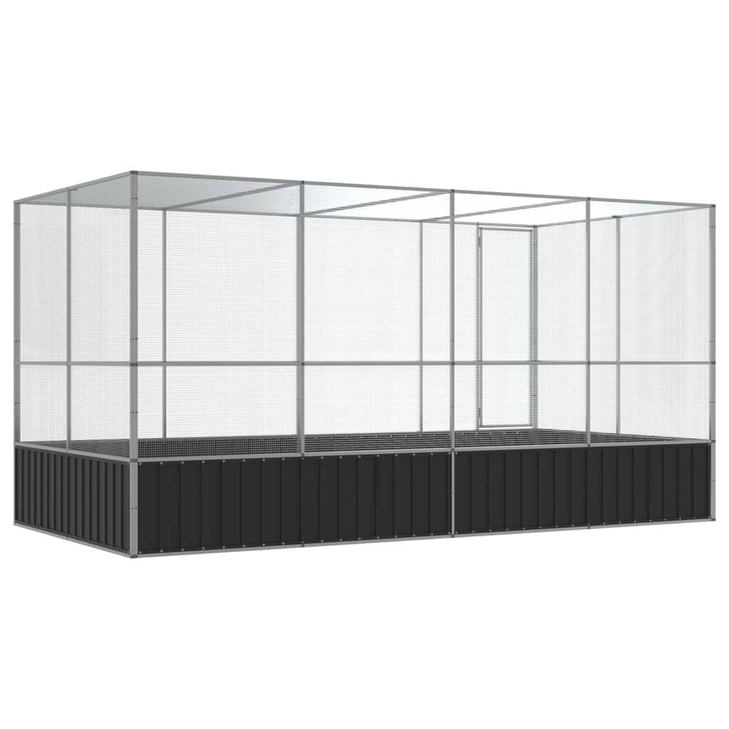 Aviary Silver Galvanized steel Large Durable Bird Aviary