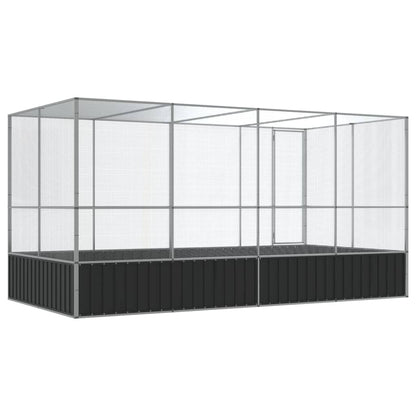 Aviary Silver Galvanized steel Large Durable Bird Aviary