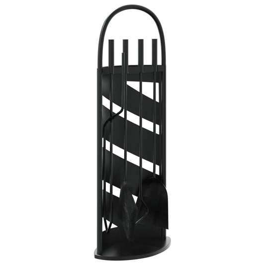 5 Piece Fireplace Tool Set 23x15x66 cm Steel