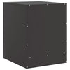 Bedside Cabinet Black 34.5x39x44 cm Steel