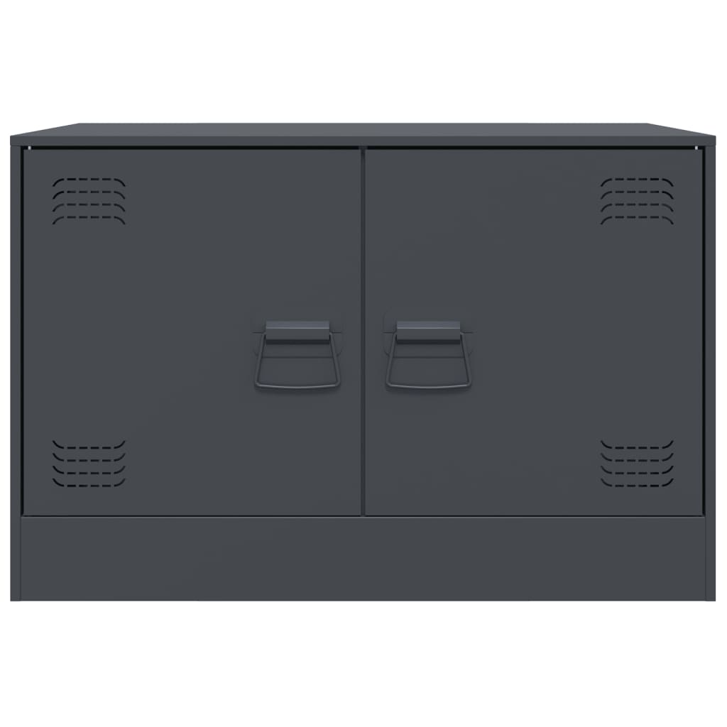 TV Cabinets 2 pcs Anthracite 67x39x44 cm Steel