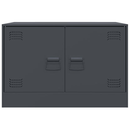 TV Cabinets 2 pcs Anthracite 67x39x44 cm Steel