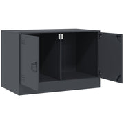 TV Cabinets 2 pcs Anthracite 67x39x44 cm Steel