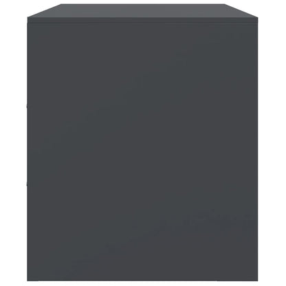 TV Cabinets 2 pcs Anthracite 67x39x44 cm Steel