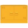 TV Cabinets 2 pcs Mustard Yellow 67x39x44 cm Steel