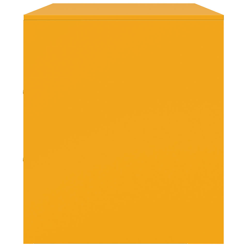 TV Cabinets 2 pcs Mustard Yellow 67x39x44 cm Steel