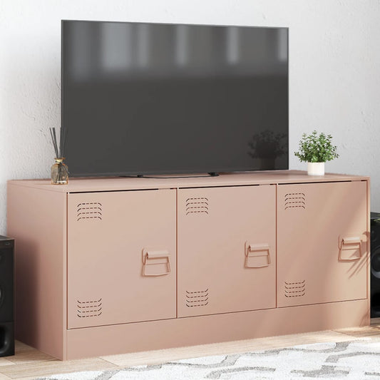TV Cabinet Pink 99x39x44 cm Steel