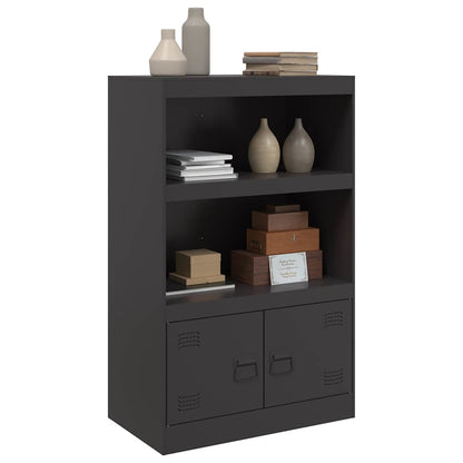 Sideboard Black 67x39x107 cm Steel