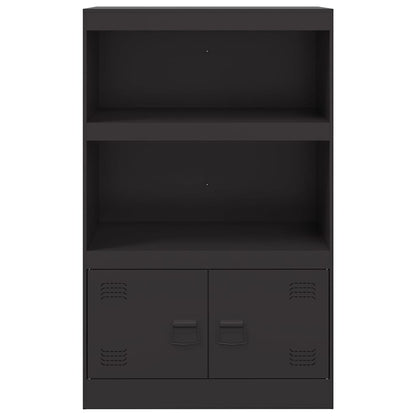 Sideboard Black 67x39x107 cm Steel