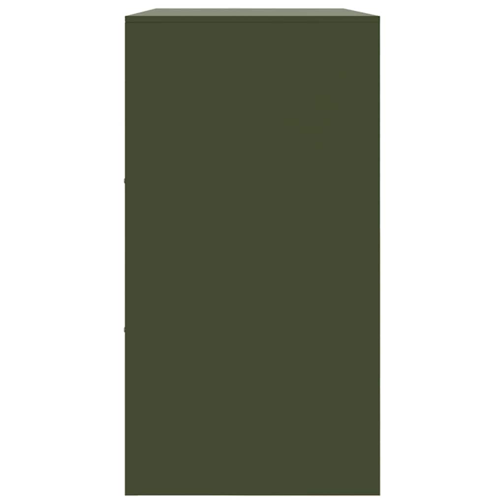Sideboard Olive Green 99x39x73 cm Steel