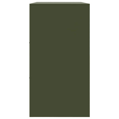 Sideboard Olive Green 99x39x73 cm Steel