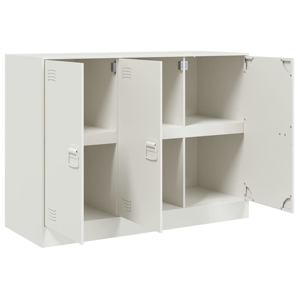 Sideboard White 99x39x73 cm Steel