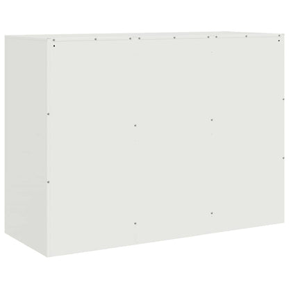 Sideboard White 99x39x73 cm Steel